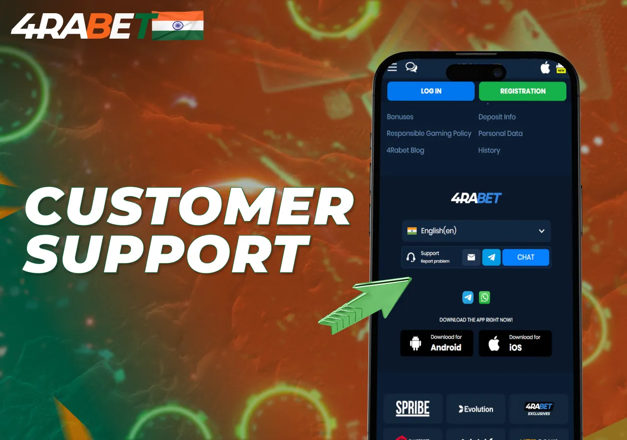 Customer support helps users in India resolve their issues.
